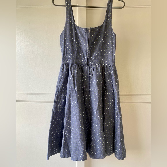 Marc by Marc Jacobs Chambray Polka Dot Dress, sz 4 - Picture 4 of 7
